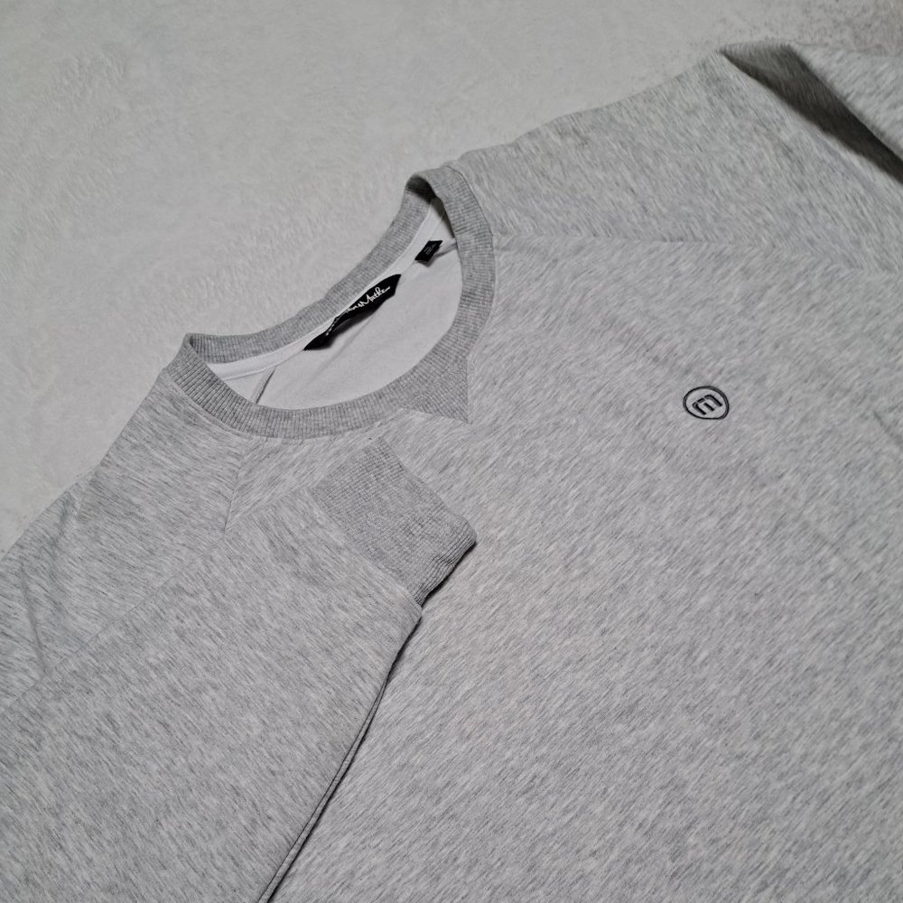 Travis Matthew Mens Gray Pullover Stretch Sweatshirt Size XXL